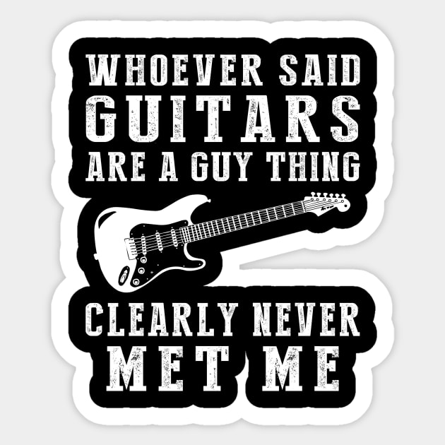 Strumming Diversity: Guitar for All Genders! Sticker by MKGift